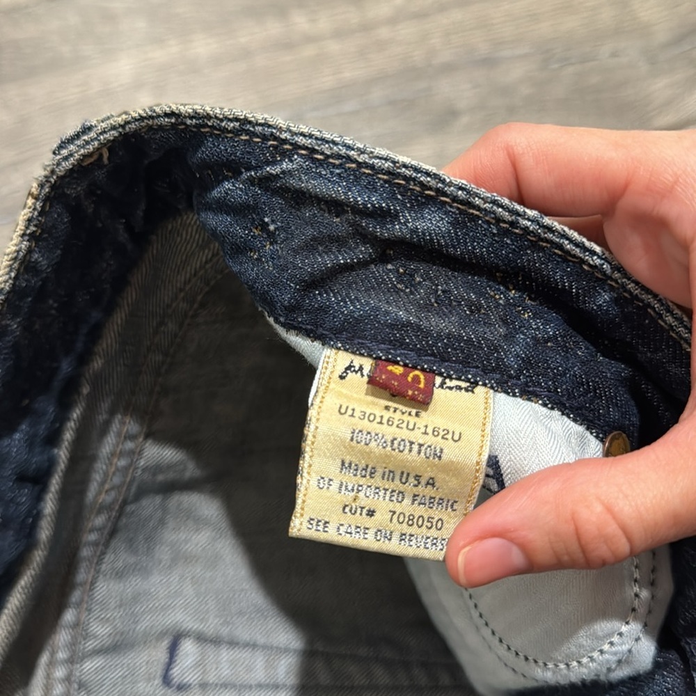 • 7 For All Mankind • Women’s Flare jeans Studded Detail A Pocket Style Blue 30 - Picture 4 of 4